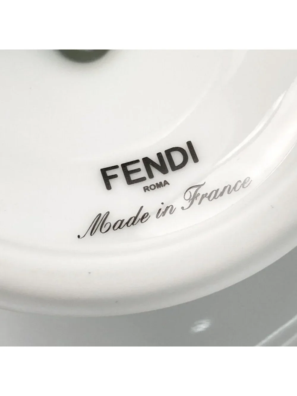 Fendi O'Lock Logo Cake Stand Plate Tableware Collection Porcelain